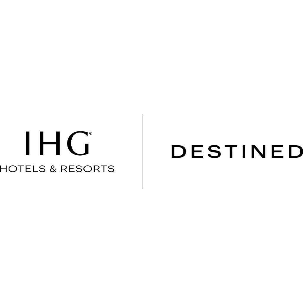 Logo-fuer-Web-1024x1024px-ihg-destined-lockup Logo von IHG Hotels & Resorts mit Schriftzug Destined als Reise- und Wellnessmarke